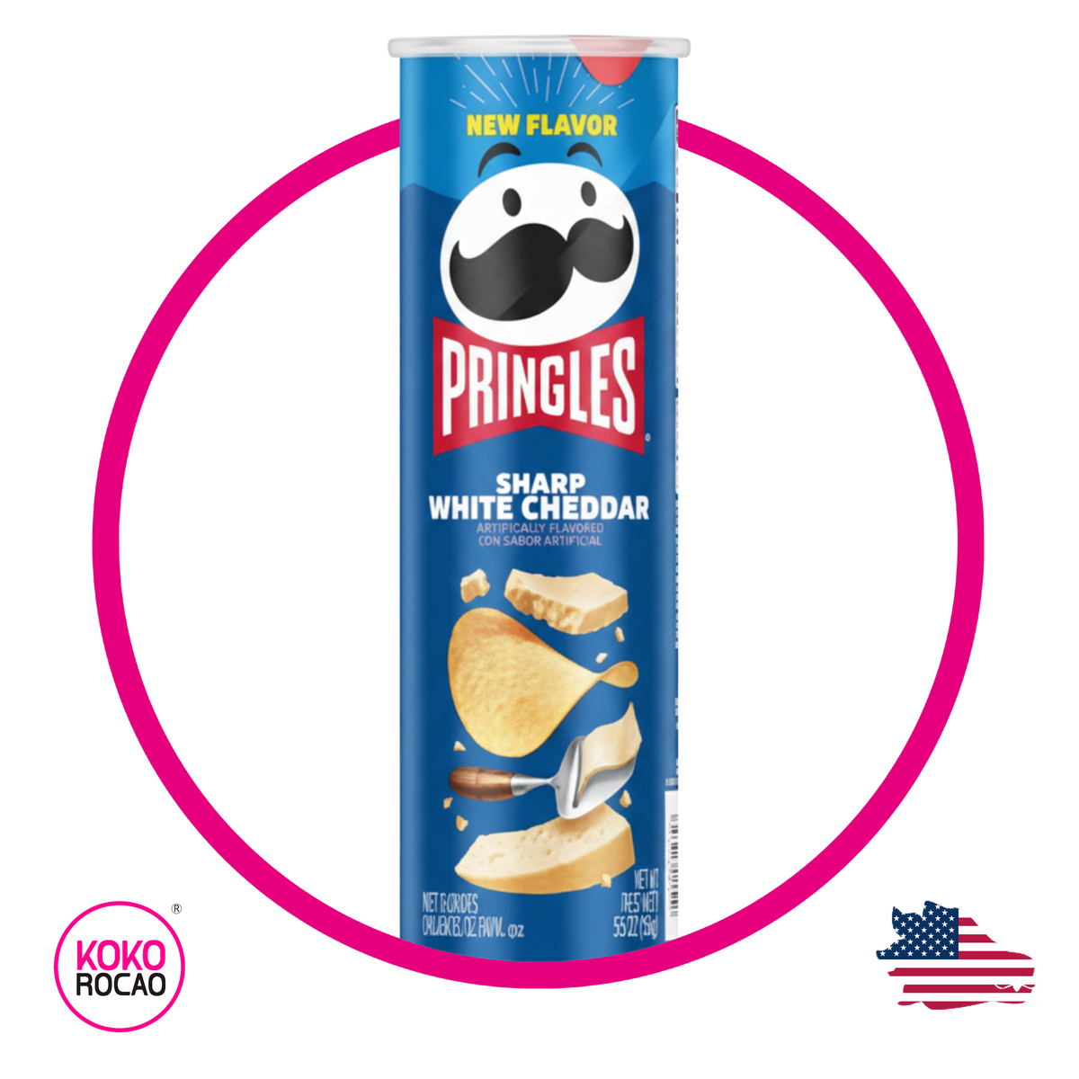 Bote de Pringles Sharp Cheddar 158 g