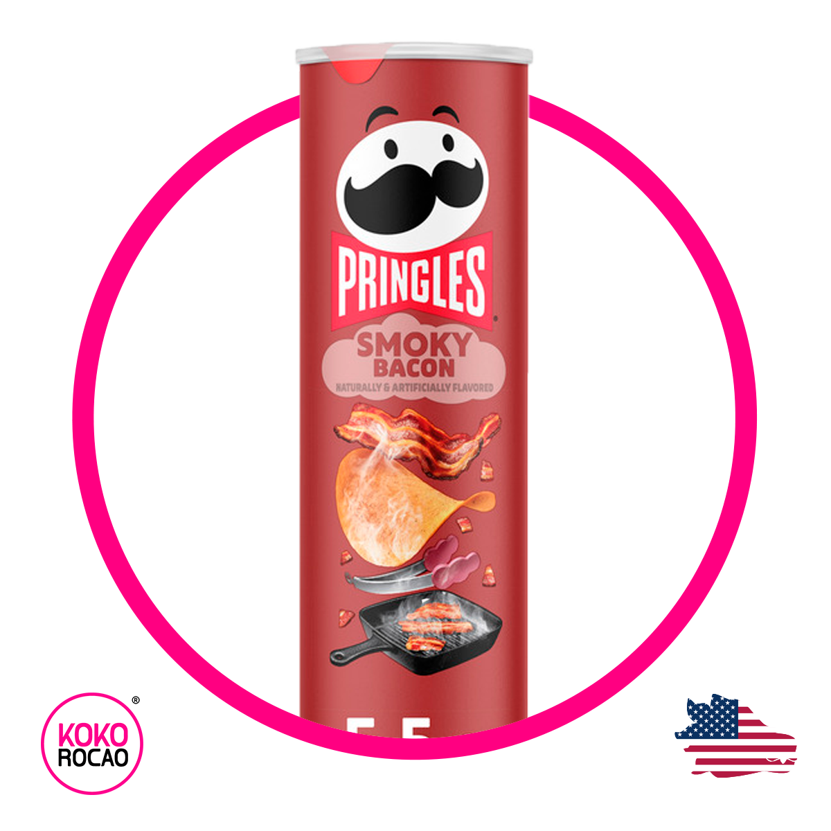Pringles Smoky Bacon 158 g