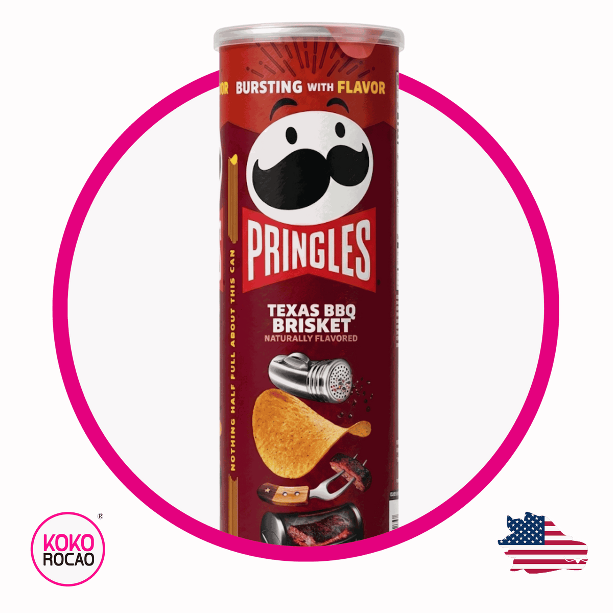 Lata de Pringles Texas Bbq Brisket 158 g
