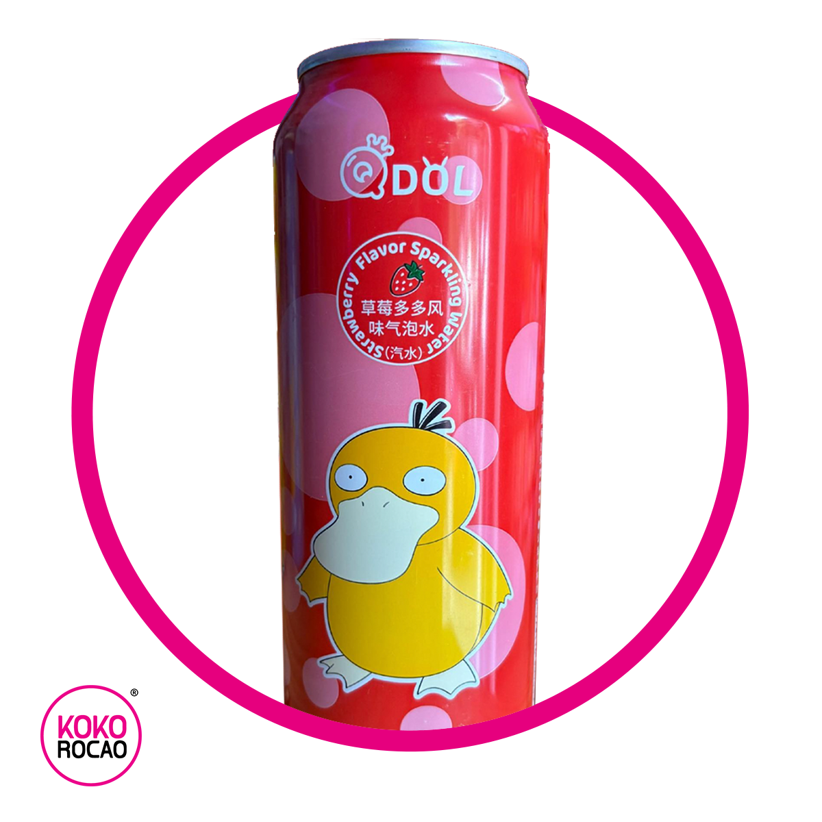 Lata de Qdoll Strawberry Psyduck 500 ml