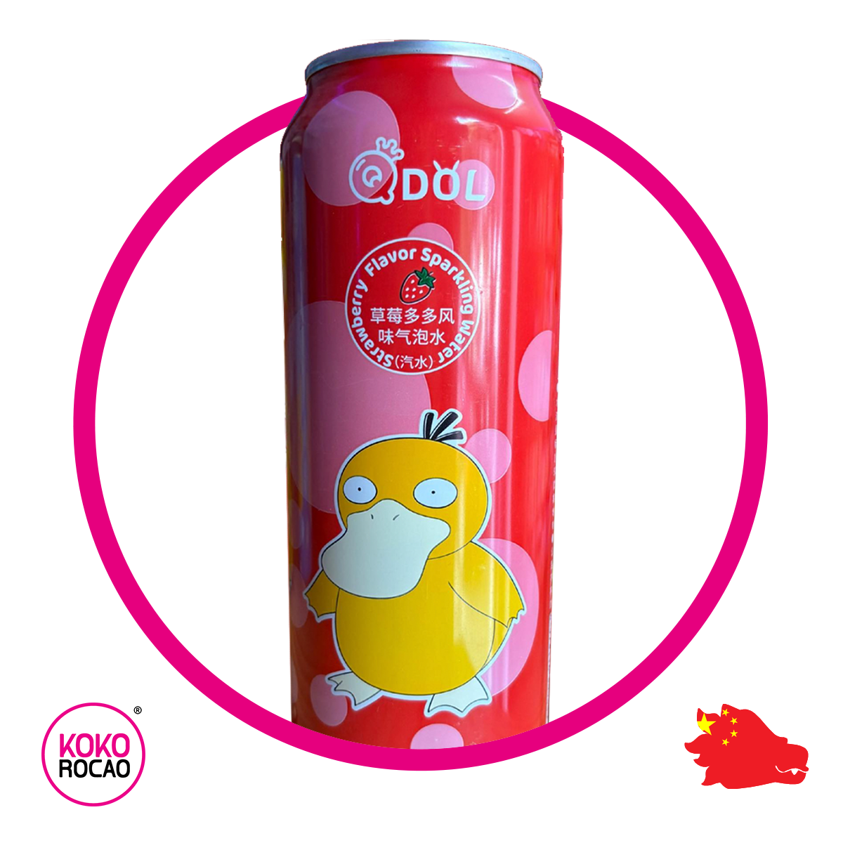 Lata de Qdoll Strawberry Psyduck 500 ml