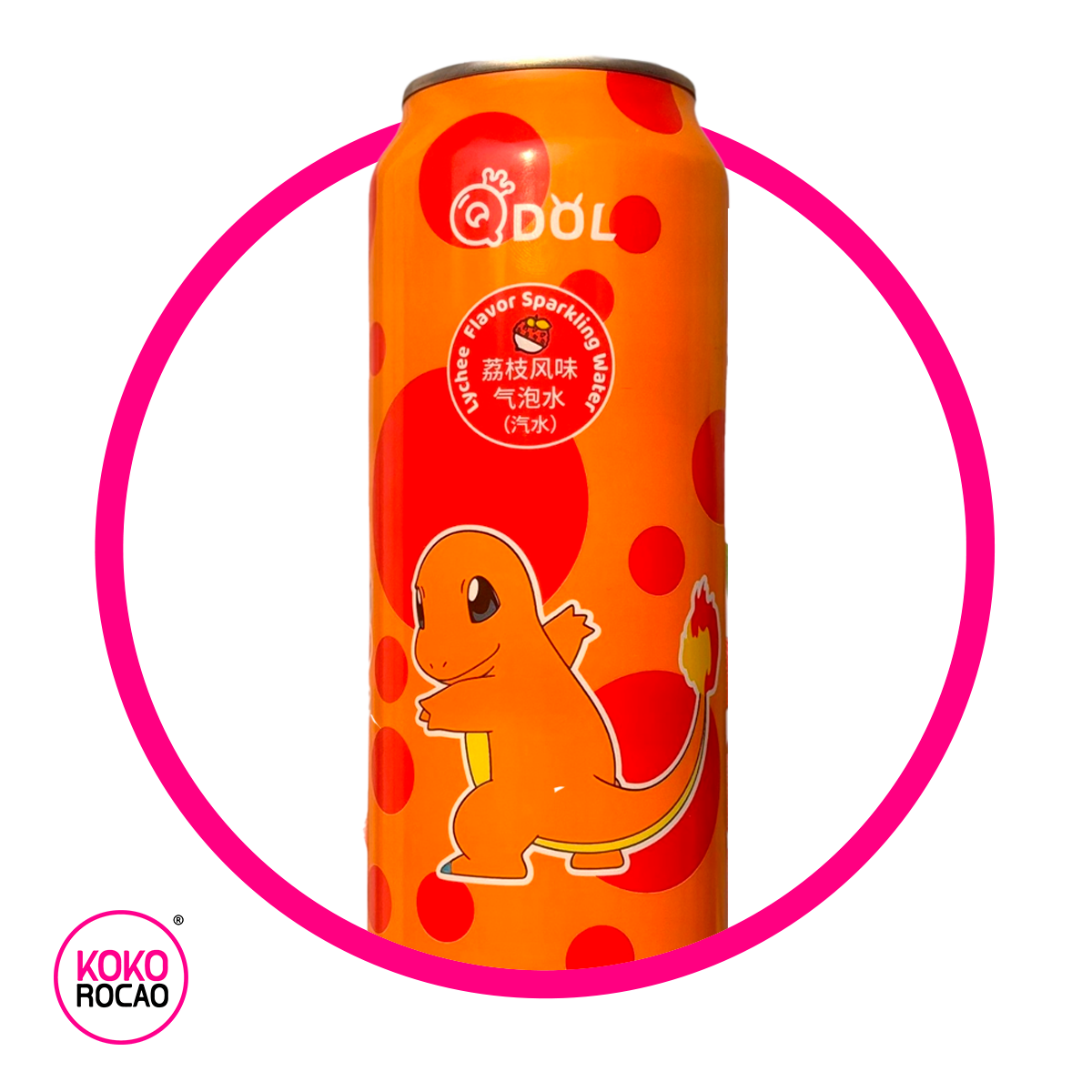 Lata de QDOL Charmander Lychie 500 ml