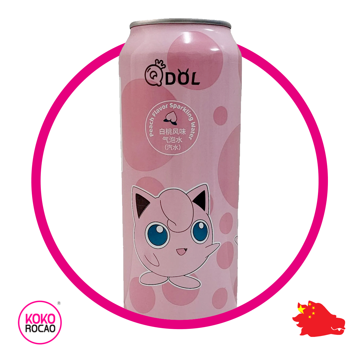 Lata de QDOL Jiglipuff Durazno 500 ml