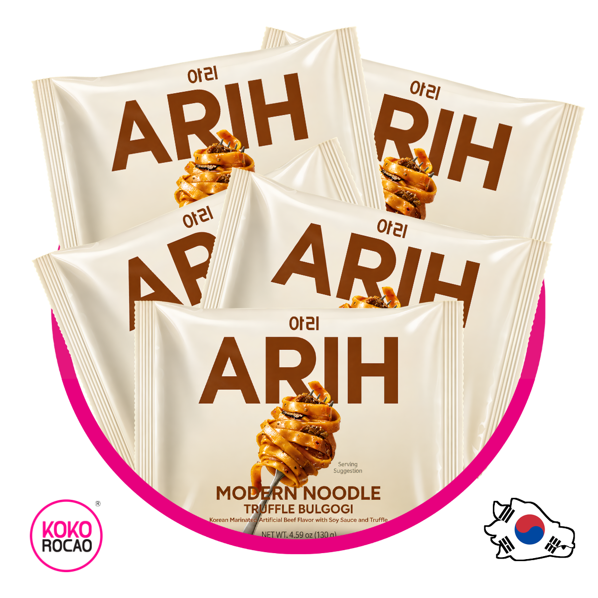 Ramen Coreano Arih 5 pz Trufa Bulgogi