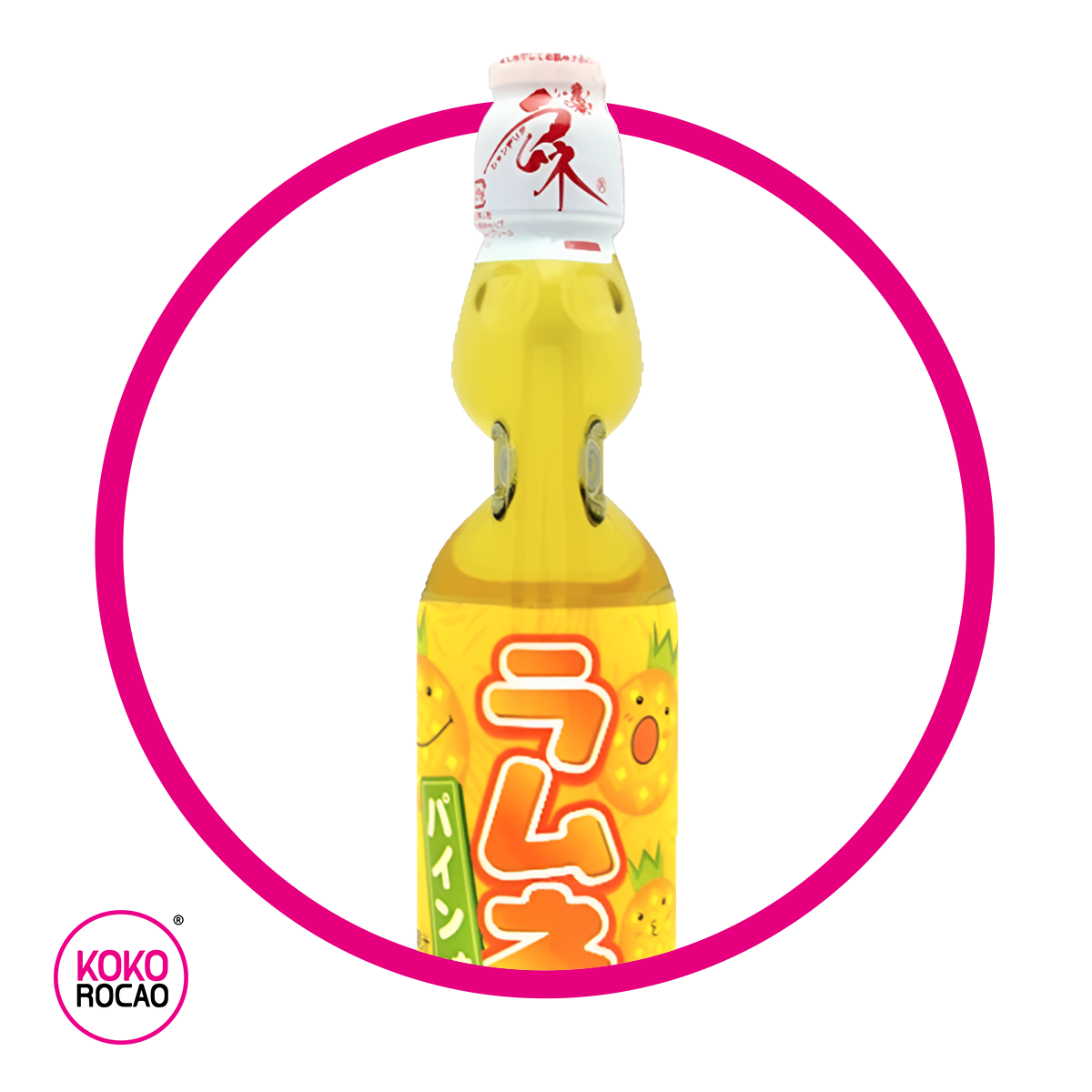 Botella de Hata Ramune Pineapple 200 ml