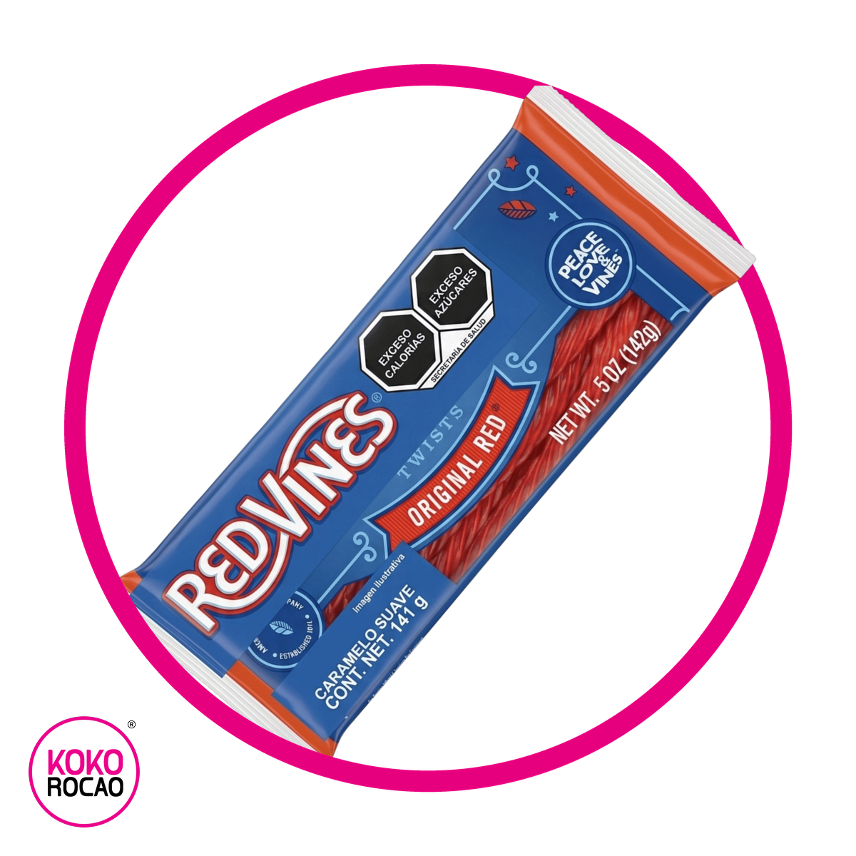 Bolsa de Red Vines Original Red Licorice 141 g