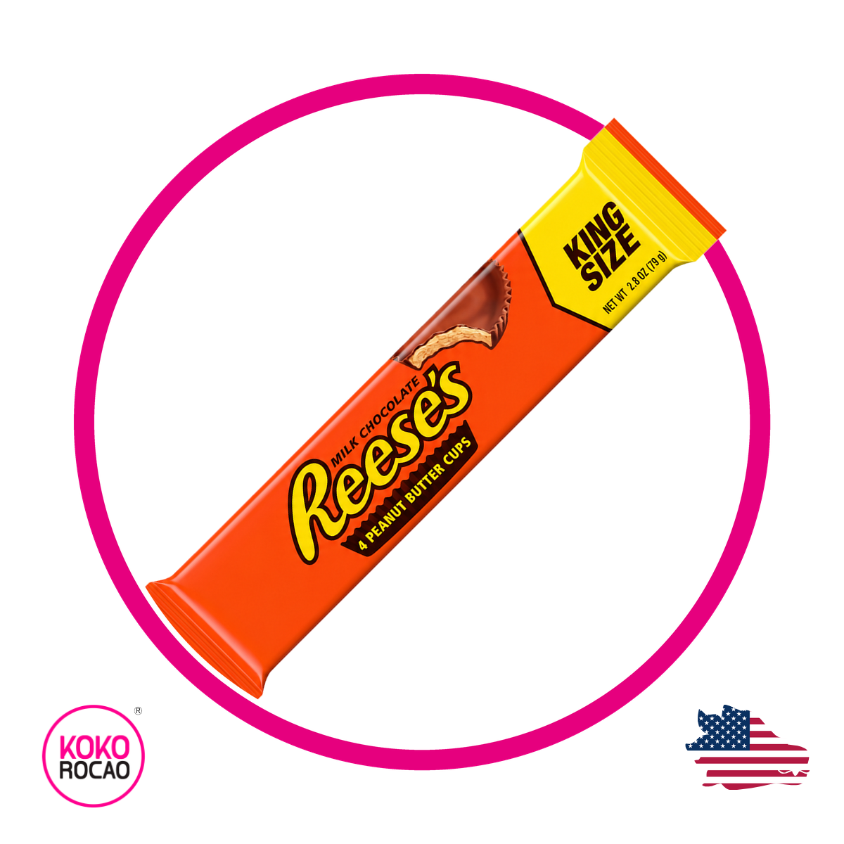 REESES 4 KING SIZE CHOCOLATE PIEZA 79GR