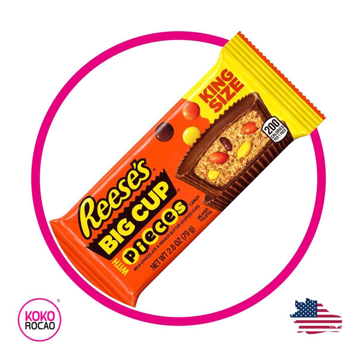 REESES BIG CUP PIECES CHOCOLATE PIEZA 79GR