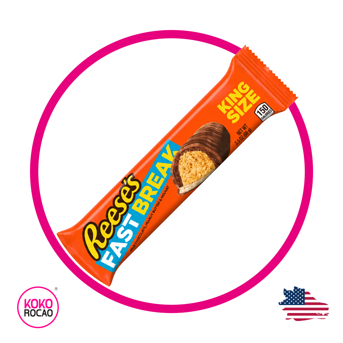 REESES FAST BREAK KING SIZE CHOCOLATE 99GR