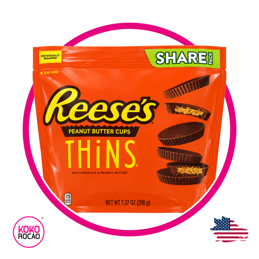 RESSES PEANUT BUTTER CUPS THINS BOLSA 208G