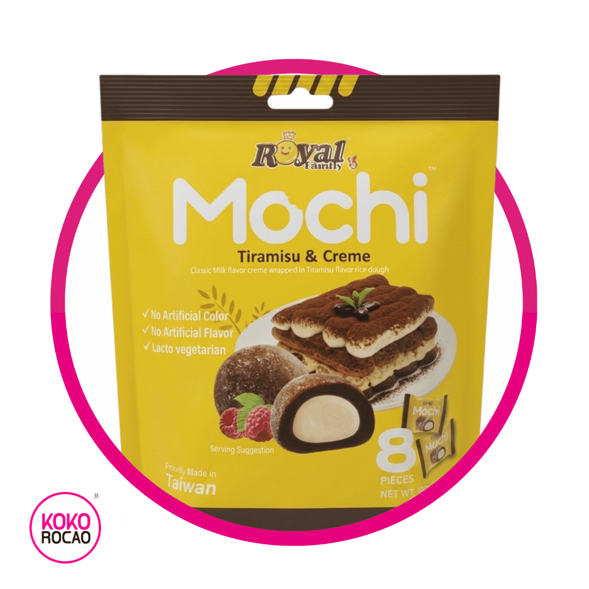 Bolsa de Royal Family Mochi Tiramisu Cupcake 120 g