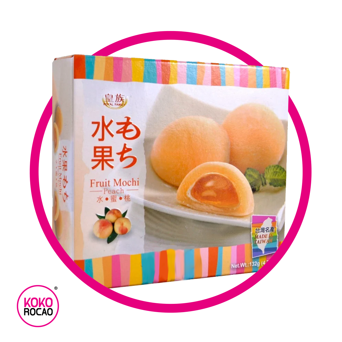 Caja de Royal Fruit Mochi Peach Cupcake 132 g
