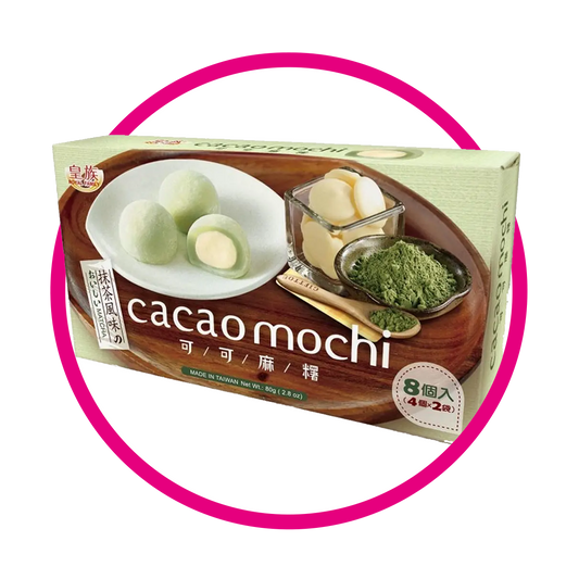 Caja de Royal Mochi Cacao Matcha Cupcake 80 g