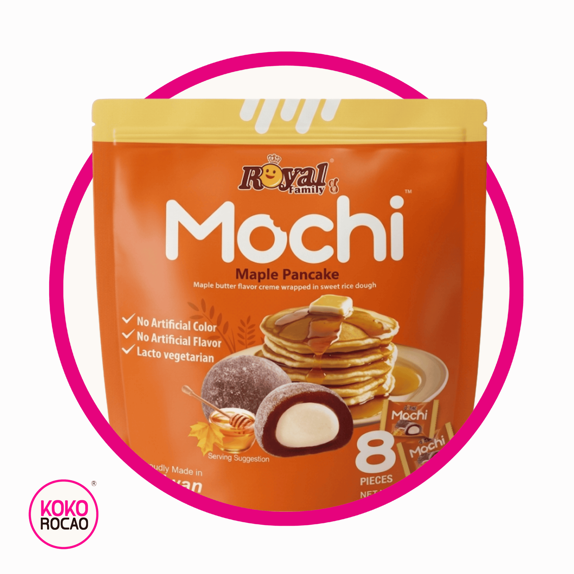 Bolsa de Royal Mochi Maple Pankake Cupcake 120 g
