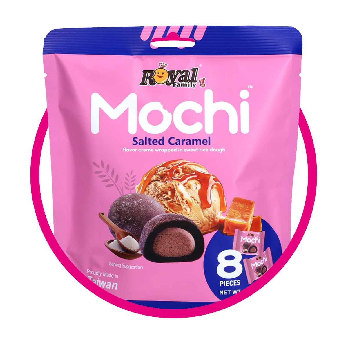 Bolsa de Royal Mochi Salted Caramel Cupcake 120 g