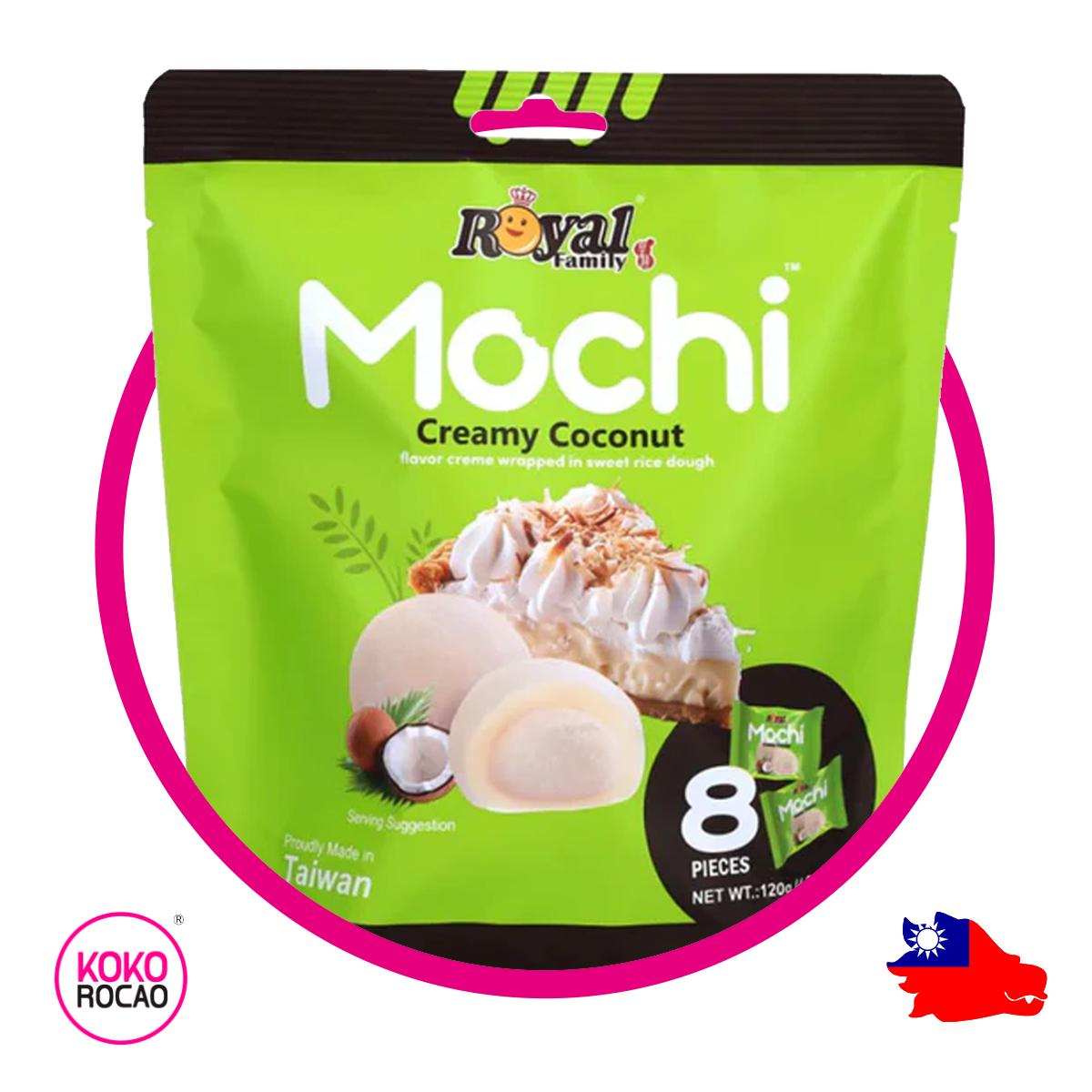 Bolsa de Royal Mochi Creamy Coconut Cupcake 120 g