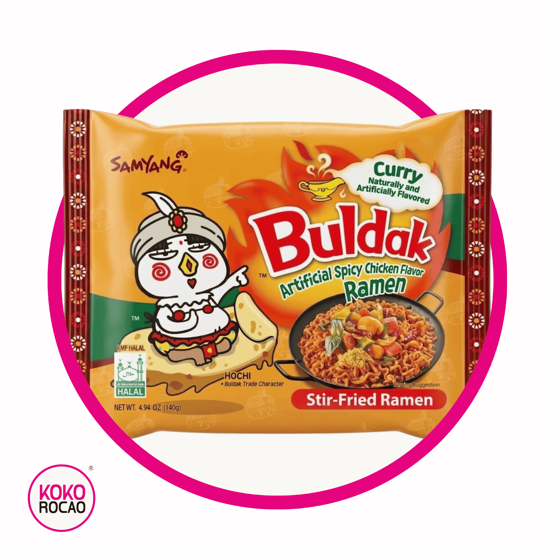 Bolsa de Samyang Buldak Hot Chiken Curry 140 g