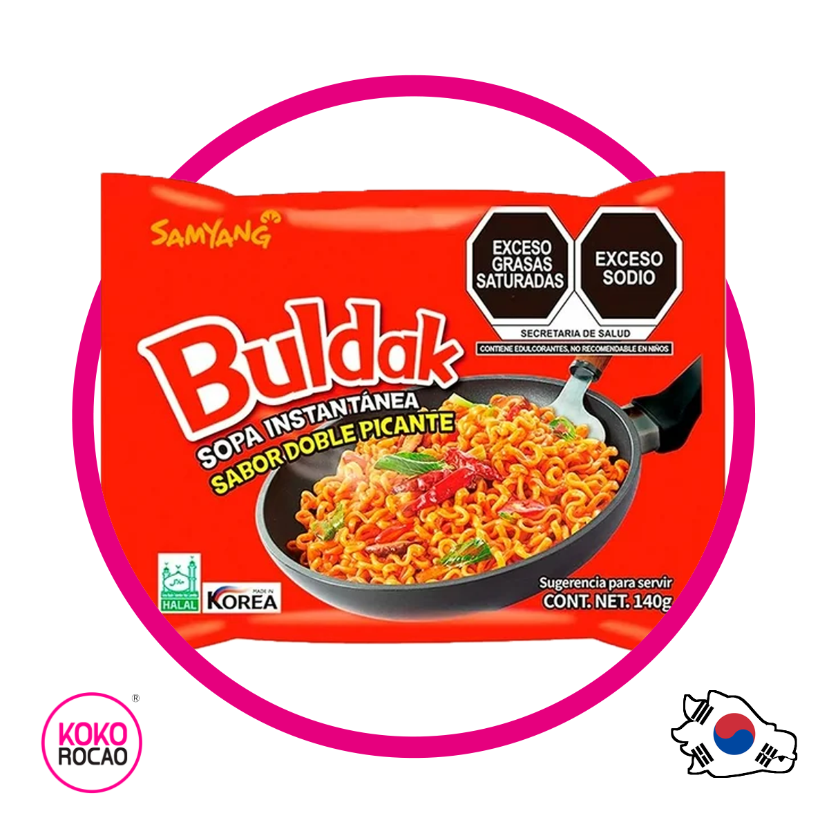 Bolsa de Samyang Buldak 2X Spicy 140 g