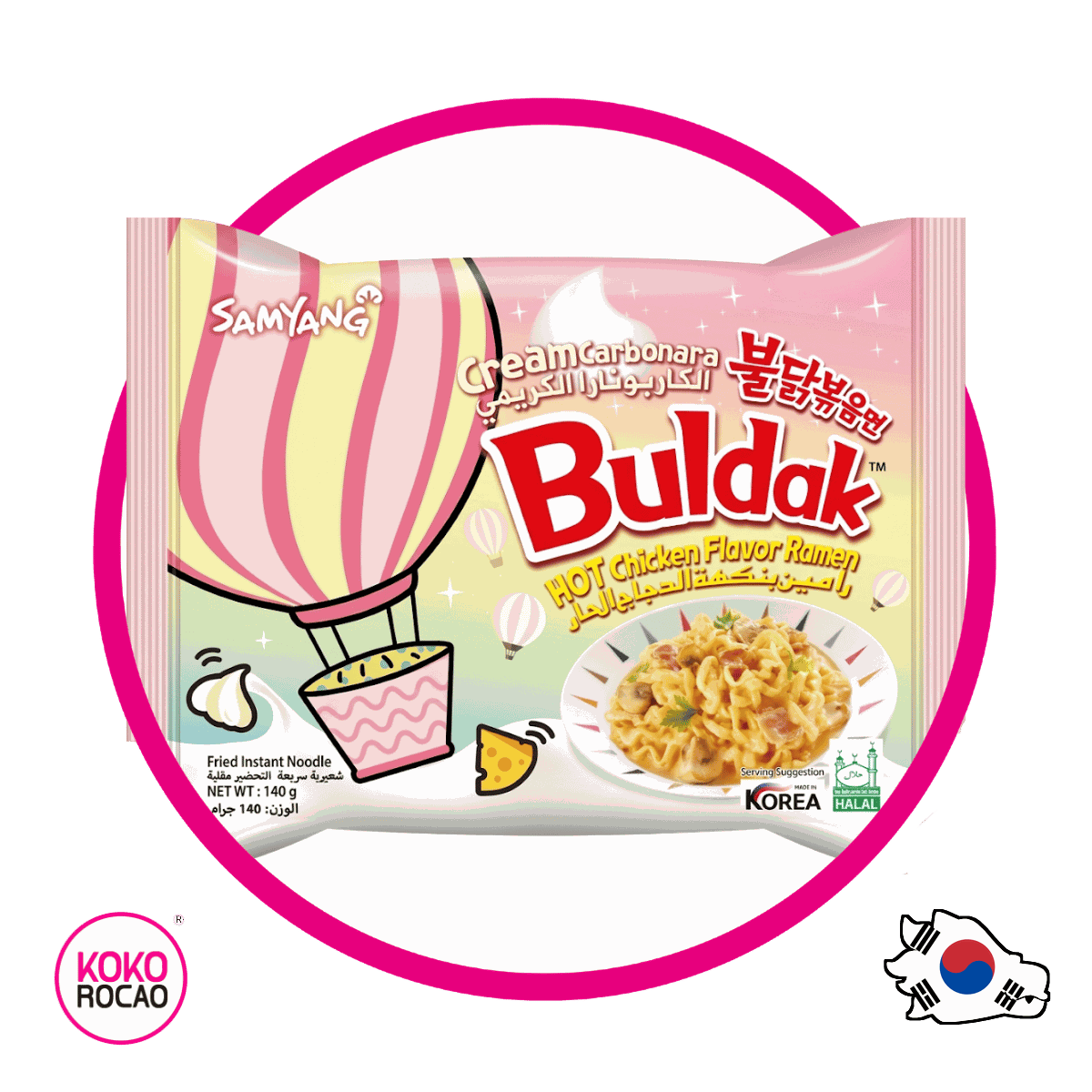 Bolsa de Samyang Buldak Carbonara Cream 140 g