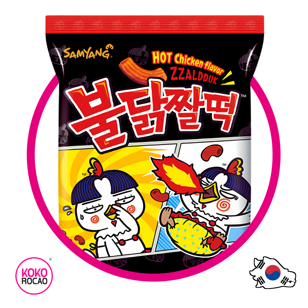 Bolsa de Samyang Buldak Hot Spicy Zzalduk Snack