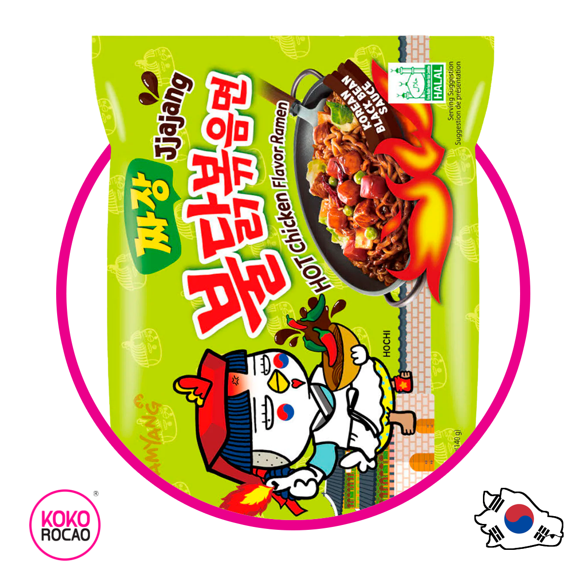 Bolsa de Samyang Buldak Jjajang 140 g