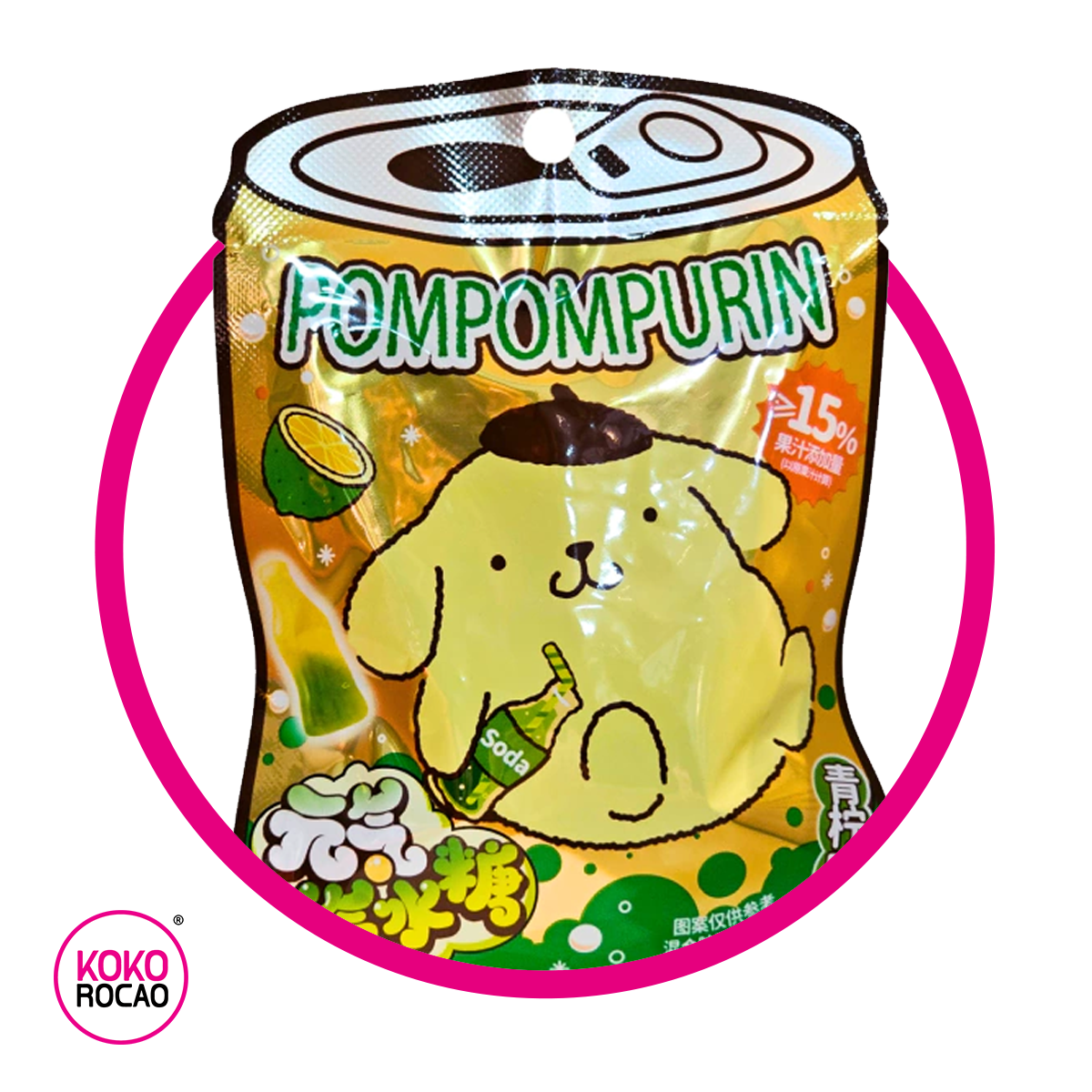 Bolsa de Sanrio Pompumpurin Lemon 36 g