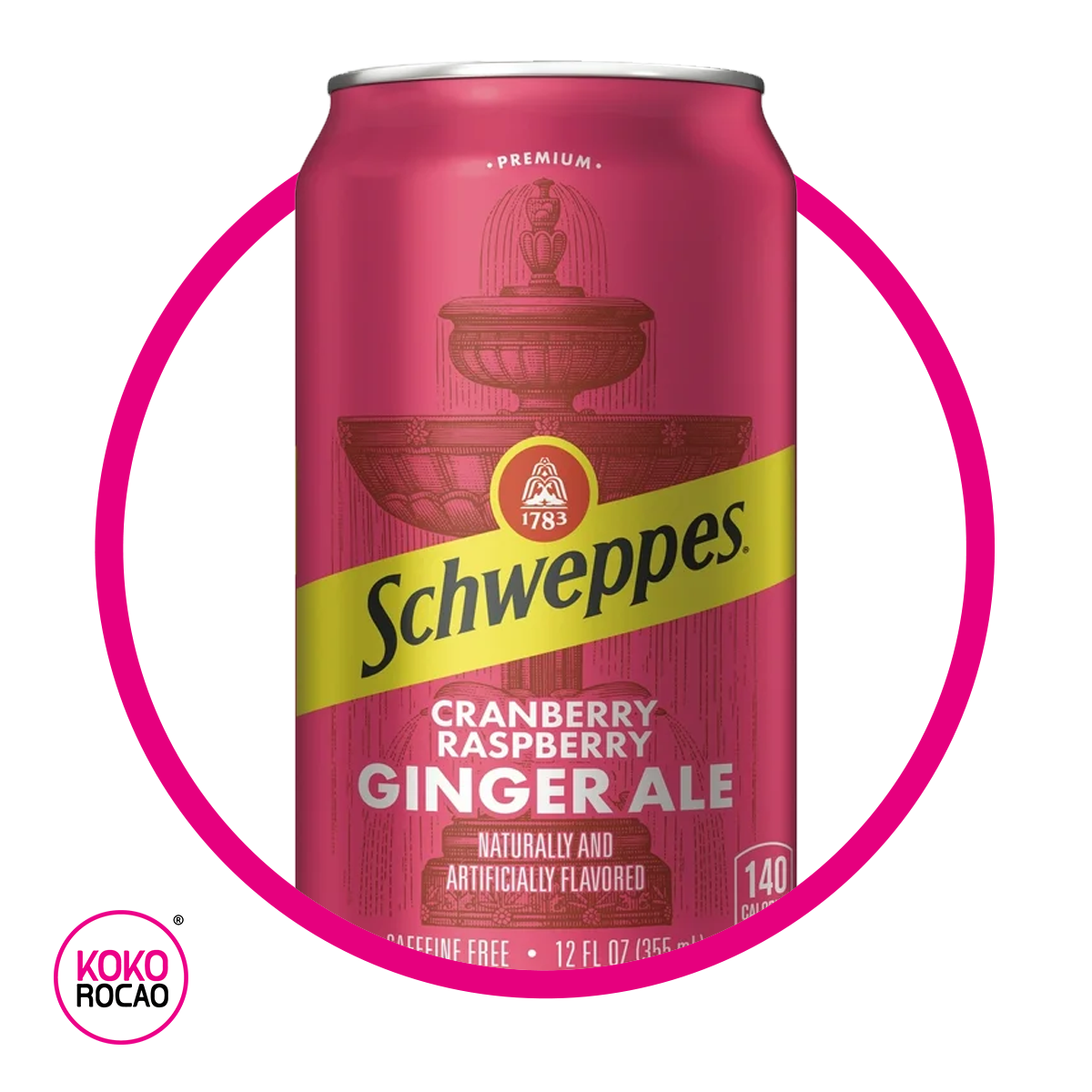 Lata de Schweppes Cranberry/Raspberry 355 ml