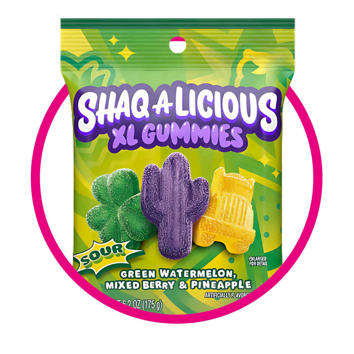 Bolsa de Shaqalicious XL Cactus 175 g