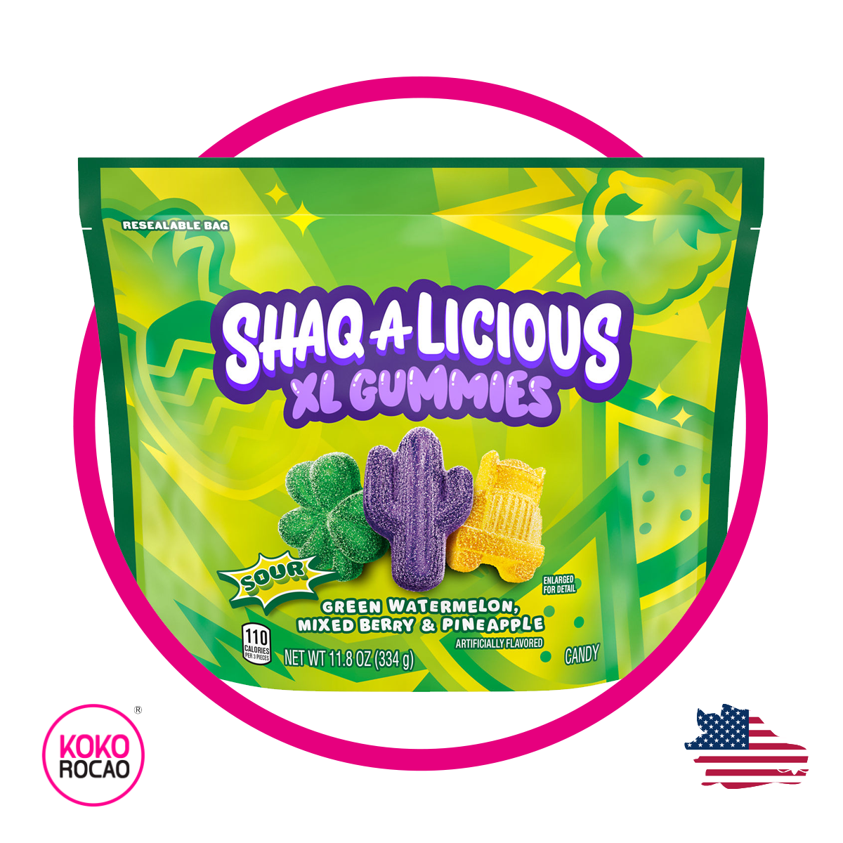 Bolsa de Shaqalicious Sour XL 344 g