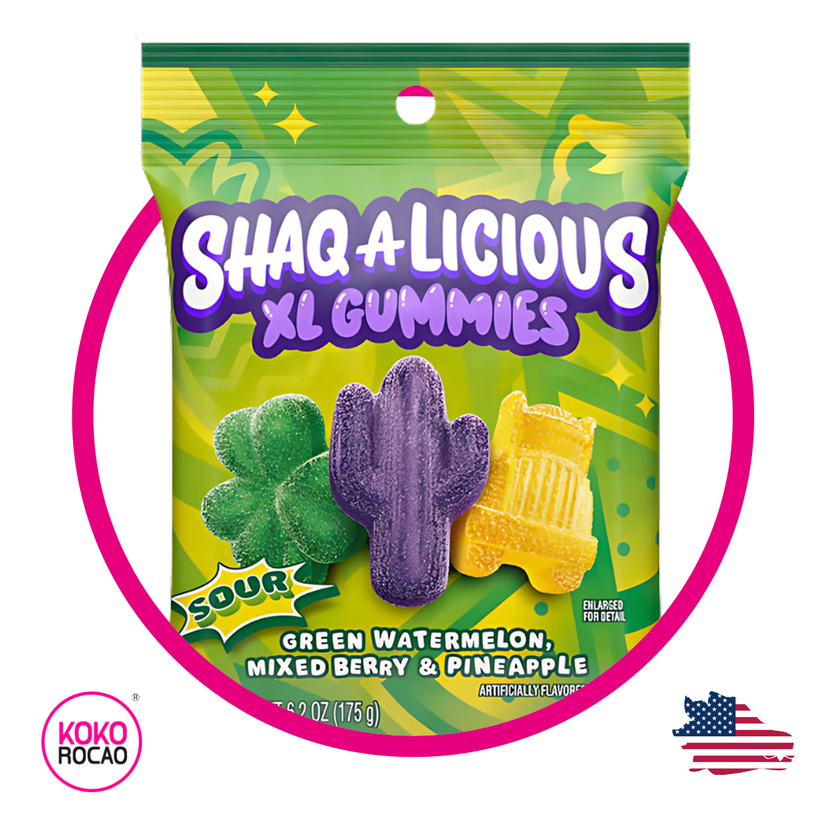 Bolsa de Shaqalicious XL Cactus 175 g