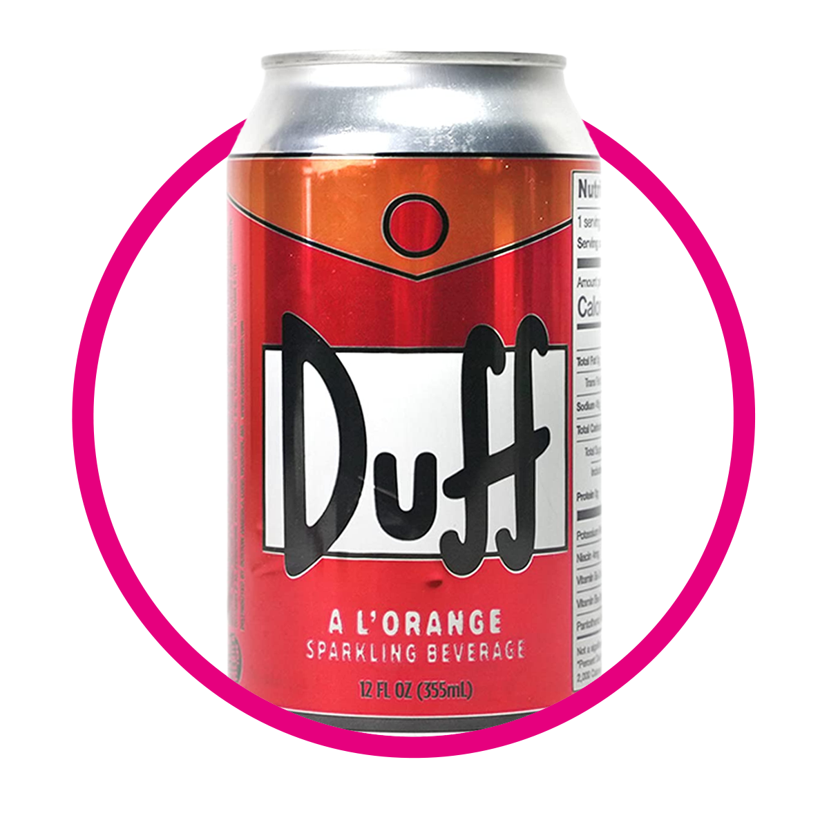 Lata de Simpsons Duff Orange 355 ml
