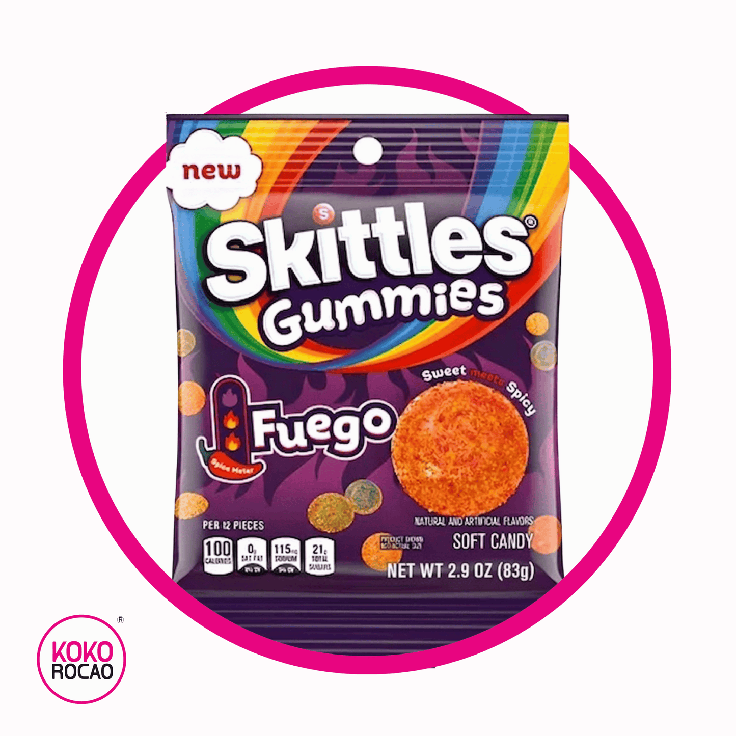 Bolsa de Skittles Fuego 83 g