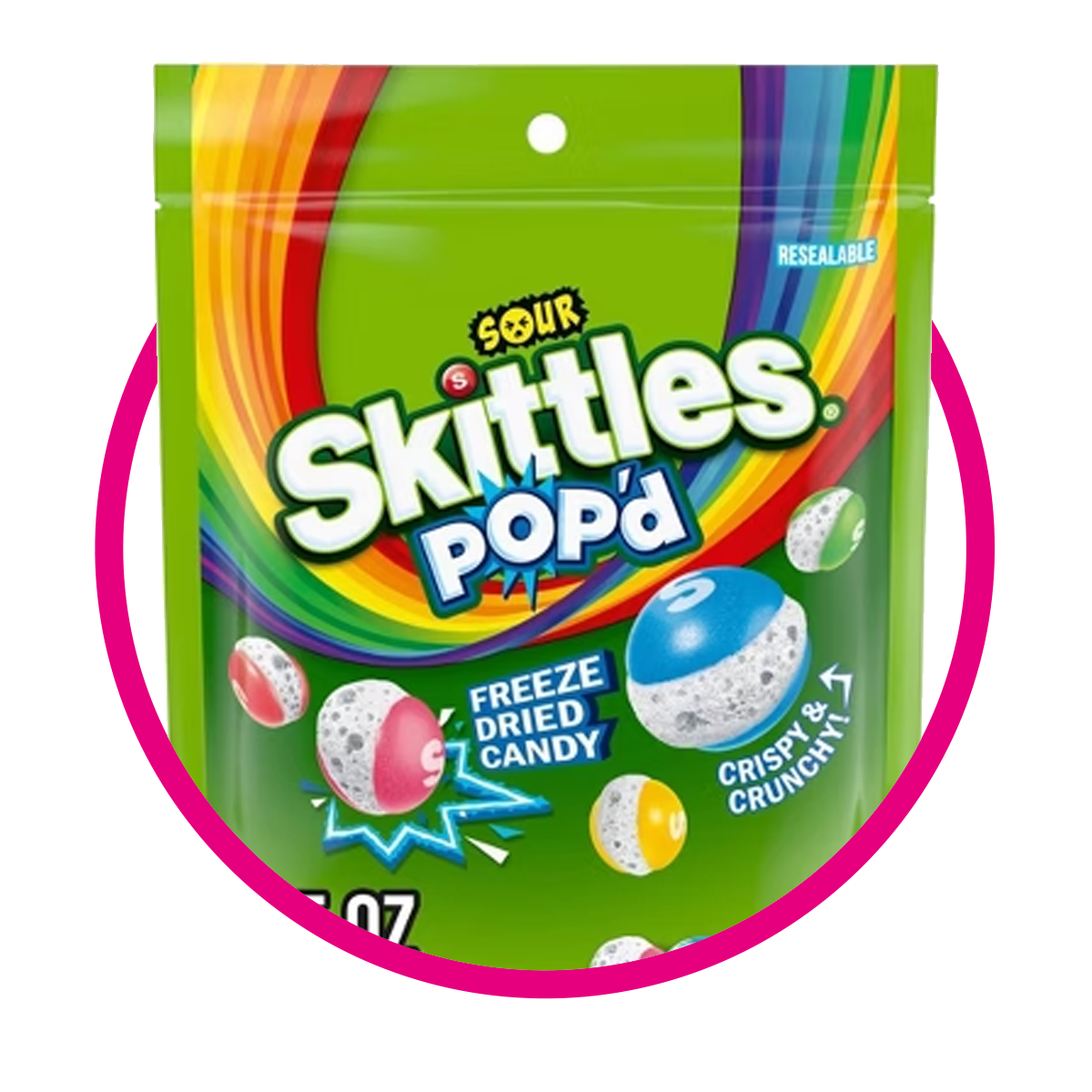 Bolsa de Skittles Popd Sour 155 g