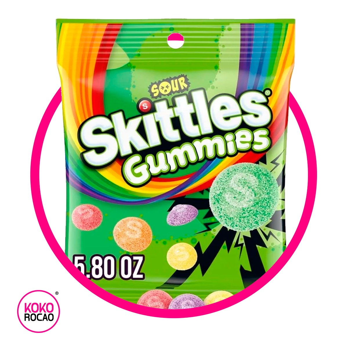Bolsa de Skittles Sour 164.G