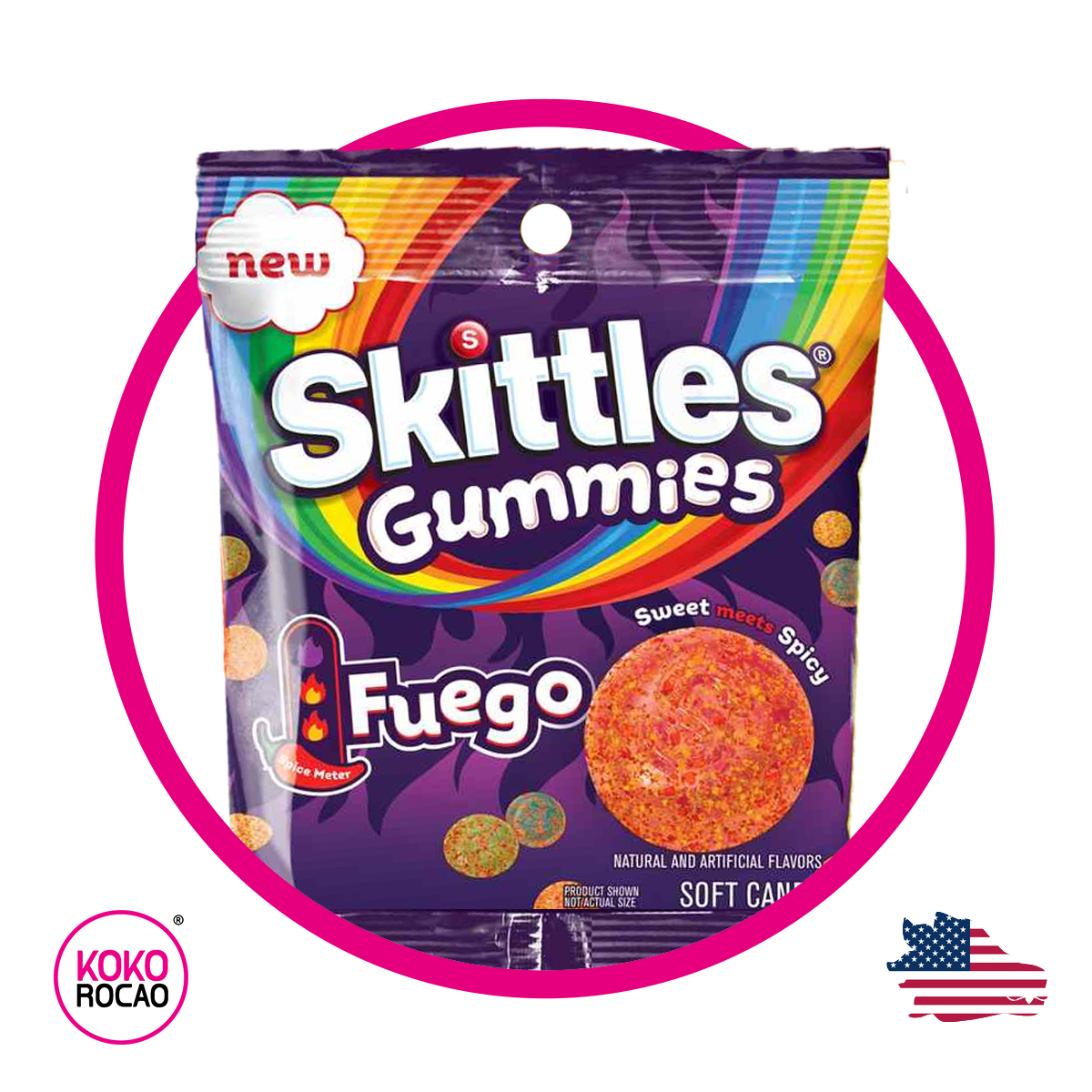 Bolsa de Skittles Fuego 119 g