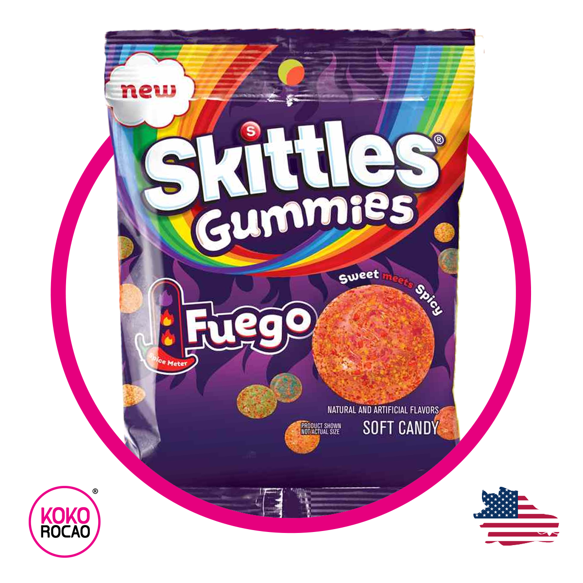 Bolsa de Skittles Fuego 164 g