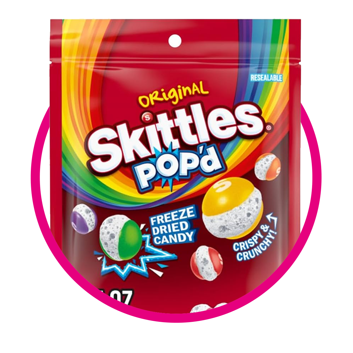 Bolsa de Skittles Popd Original 155 g