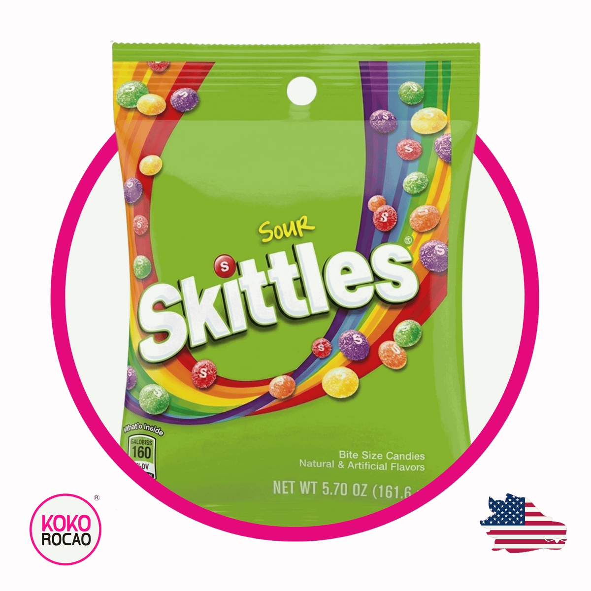 Bolsa de Skittles Sour 161.6 g