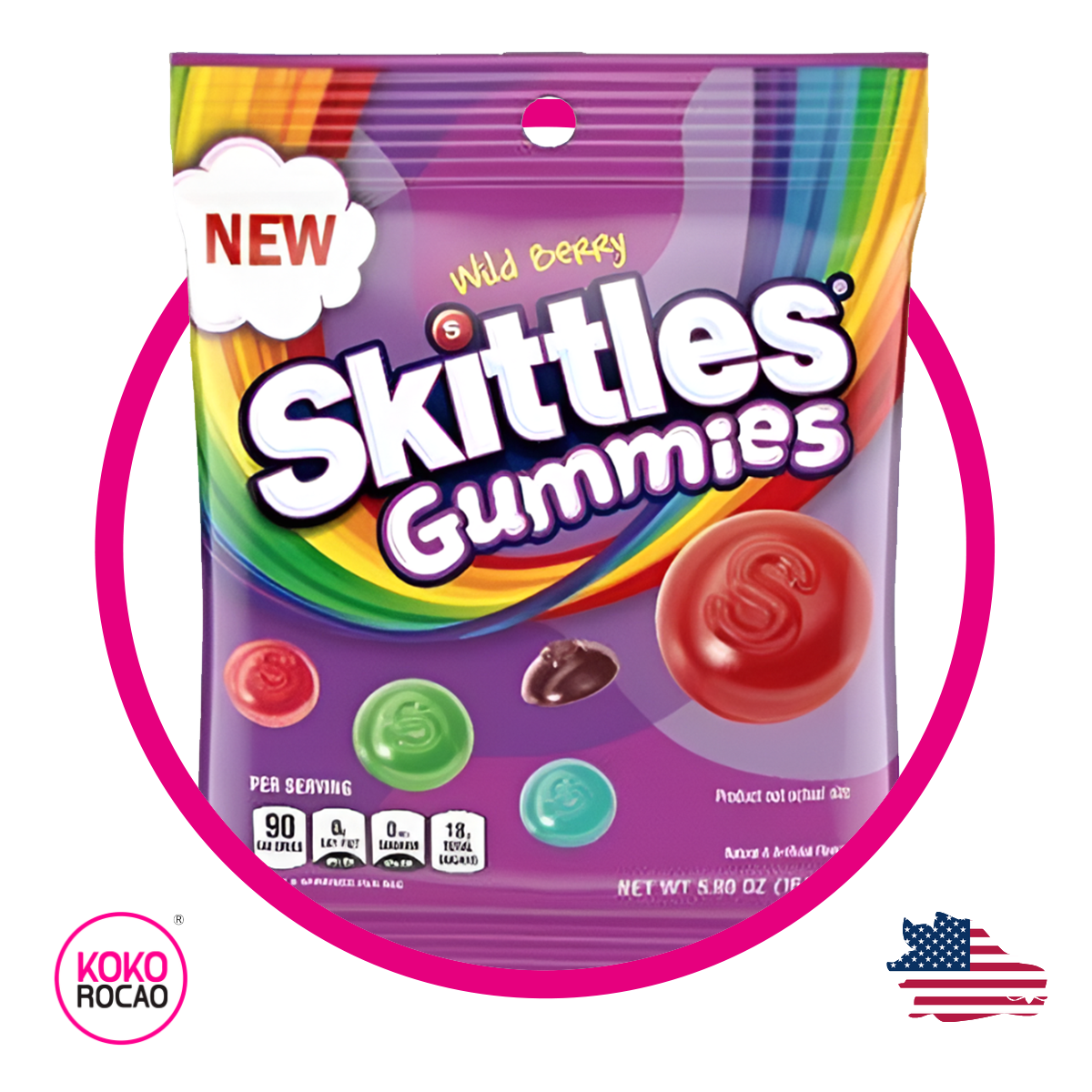 Bolsa de Skittles Wild Berry 164.6 g