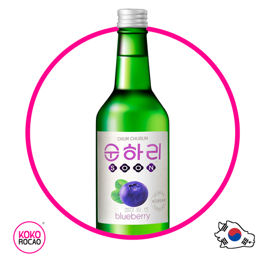 Botella de Soju Mora Azul Alcholica 360 ml
