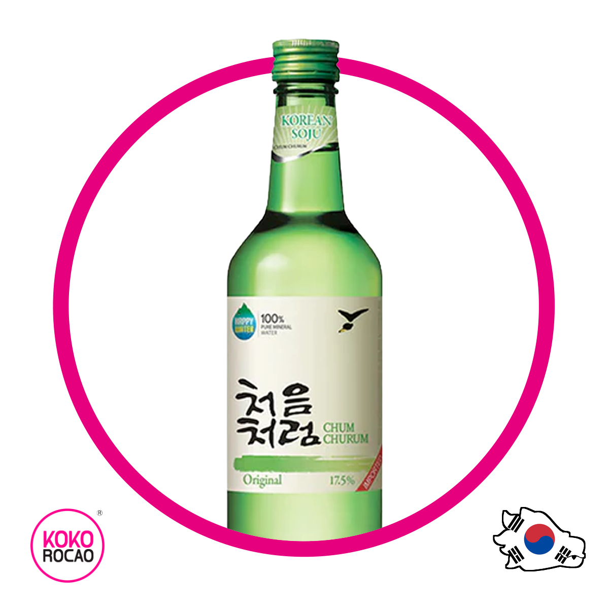 Botella de Soju Original Alcholica 360 ml