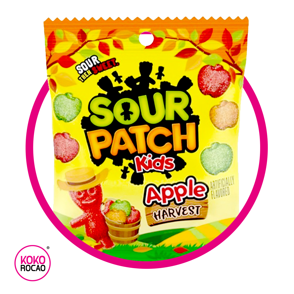 Bolsa de Sour Patch Kids Apple 101 g