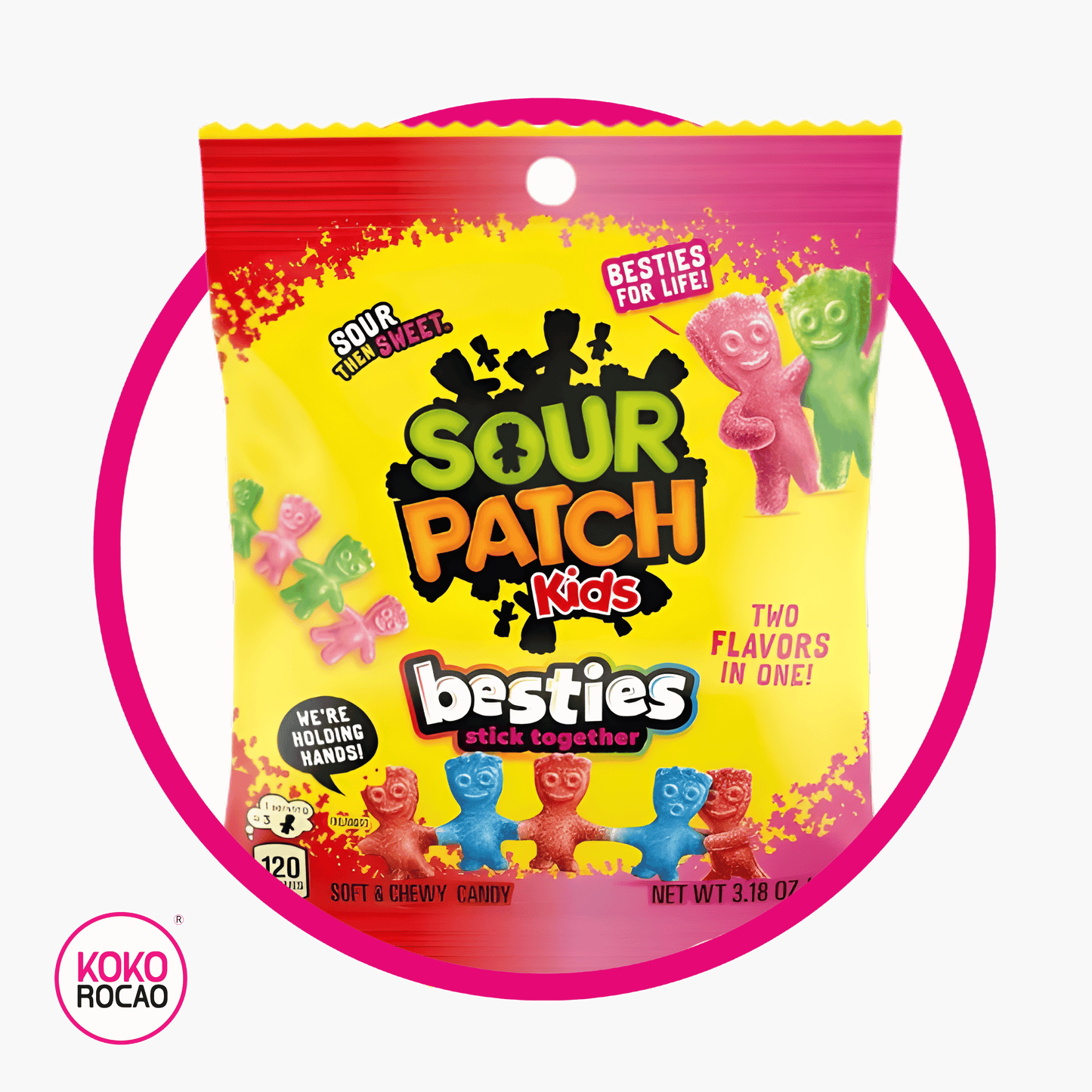 Bolsa de Sour Patch Kids Besties 90 g