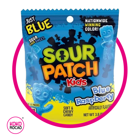 Bolsa de Sour Patch Kids Blue Raspberry 102 g