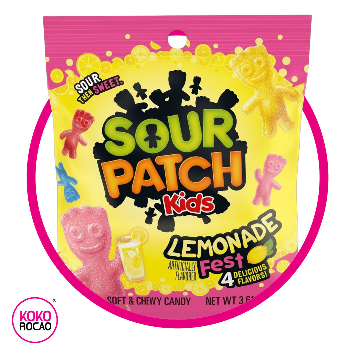 Bolsa de Sour Patch Kids Lemonade Fest 102 g