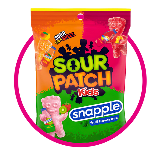 Bolsa de Sour Patch Kids Snapple 102 g