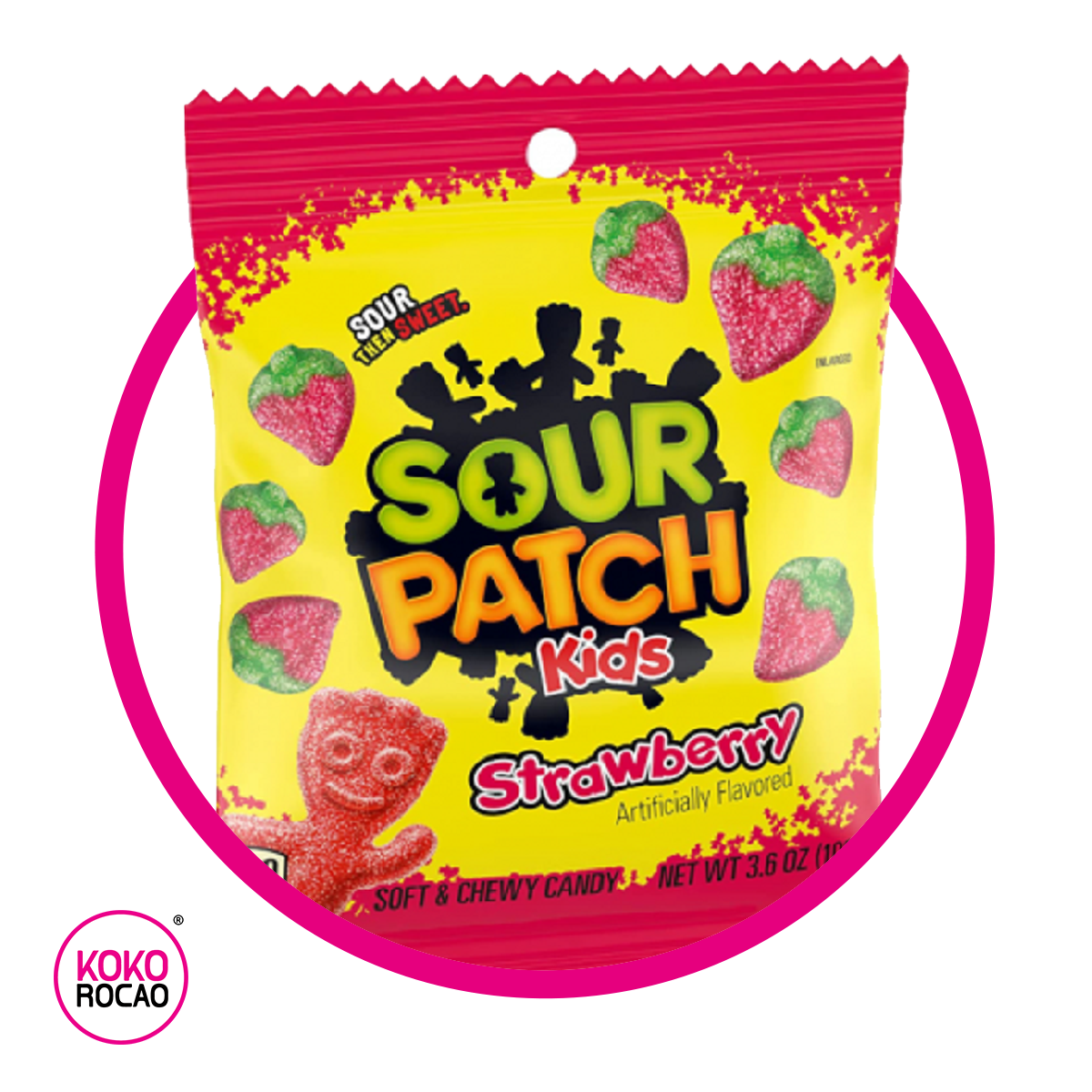 Bolsa de Sour Patch Kids Strawberry 102 g
