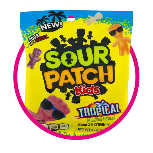 Bolsa de Sour Patch Kids Tropical 102 g