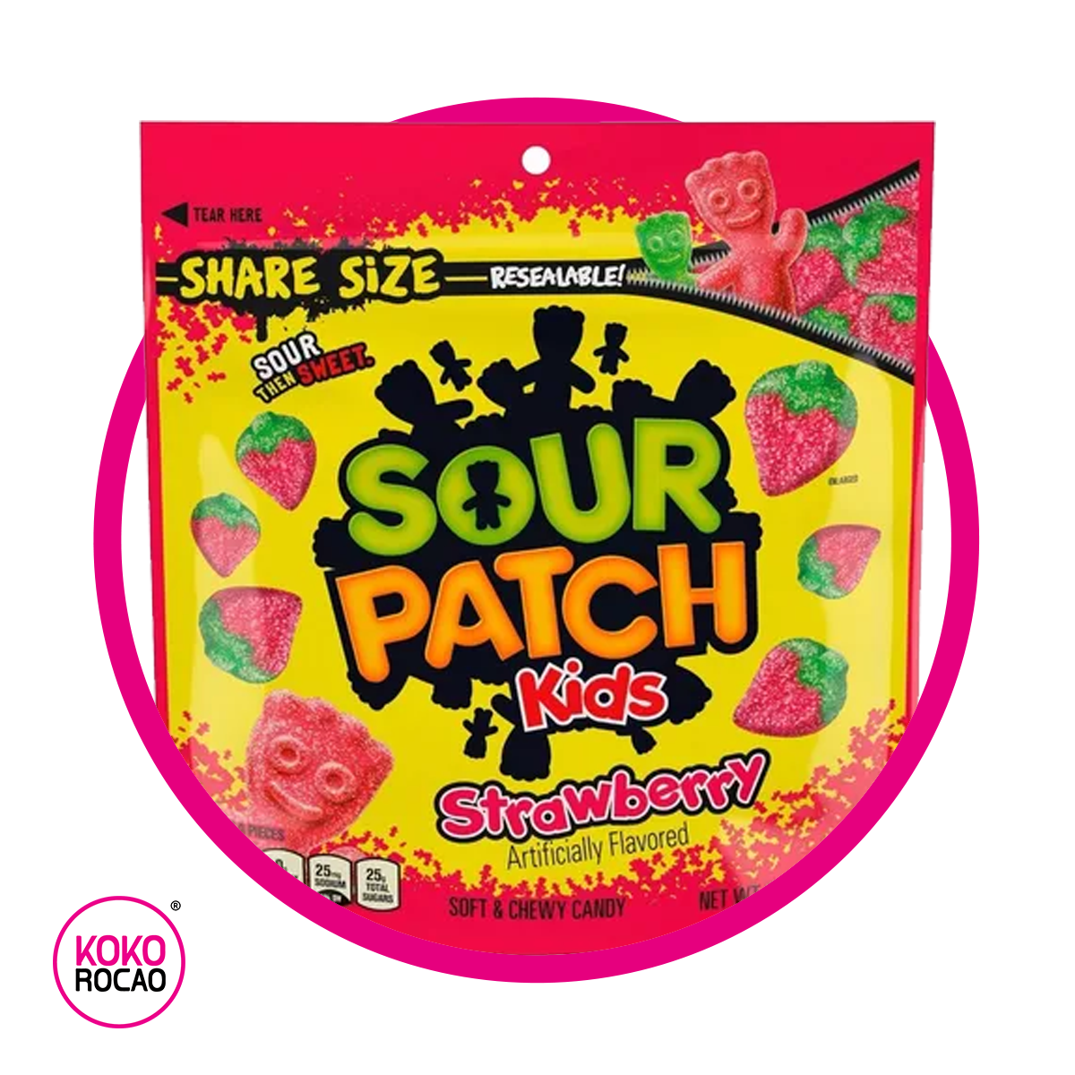 Bolsa de Sour Patch Strawberry 340 g