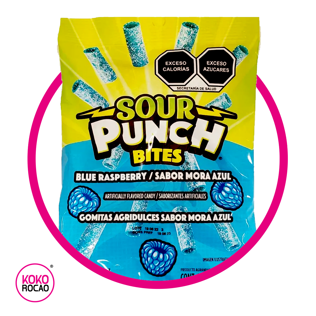 Bolsa de Sour Punch Blueberry 105 g